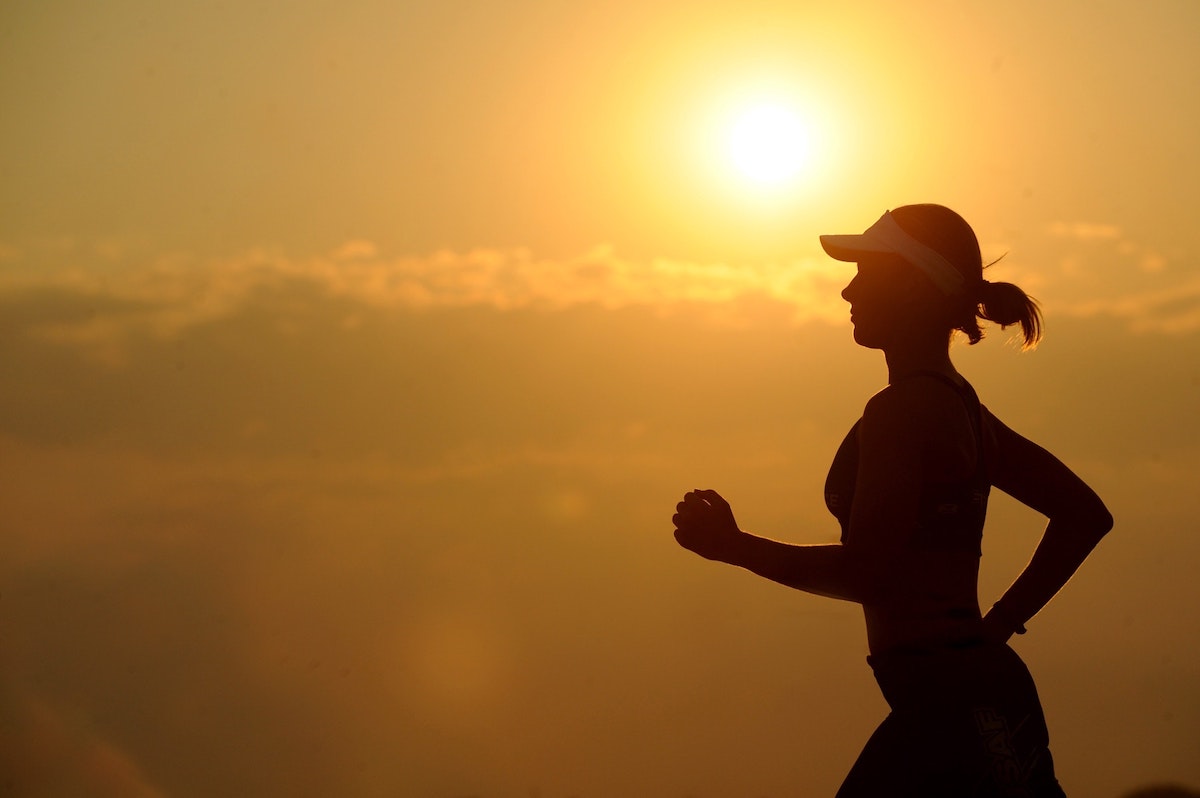 woman running, fitness, wellness