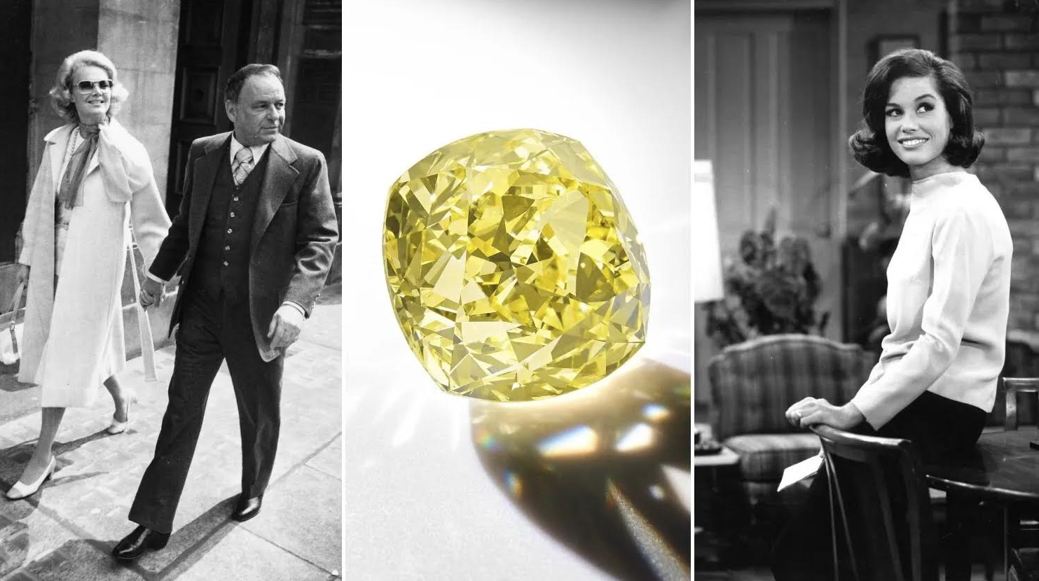 Mary Tyler Moore, Frank Sinatra, 133-carat Diamond, Sothebys auction