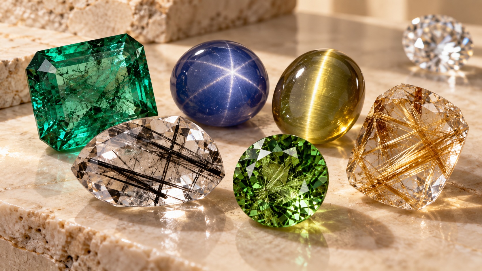 inclusions, gemstones